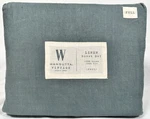 New Wamsutta Vintage 100% Linen Full Sheet Set Aegean Charcoal Grey - Nwt. Fixed Price $79.99.