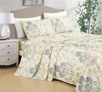 Chezmoi Collection 4-PIECE Printed Floral Microfiber Sheet Set With Deep Pocket. Fixed Price $35.99.