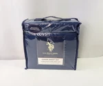 U.s. Polo Assn. Home Navy Blue Queen Sheet Set 6 Piece Easy Care Nwot. Fixed Price $23.99.