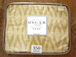 Nip New Oscar De Renta Luxury Bali King Flat Sheet Light Dark Beige Cotton. Fixed Price $43.00.
