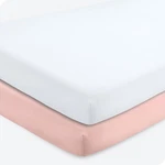 Pink Crib Fitted Sheets Pack 52X28 Soft Microfiber Machine Washable. Fixed Price $28.89.