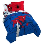 Queen Bed Set 7 Piece Spiderman Reversible Comforter Sheets Marvel Franco Size. Fixed Price $124.99.
