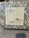 Pointehaven King Sheet Set 100% Combed Cotton 200 Thread Count Cypress Nwt. Fixed Price $22.50.