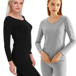 Womens Ladies Winter Ultra-soft Fleece Lined Thermal Top & Bottom Underwear Set. Fixed Price $14.98.