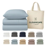 Cloudscape 100% Egyptian Cotton Sheets Twin Size - Extra Deep Pocket 3 Piece .... Fixed Price $95.34.