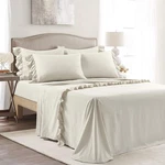 Reyna Ruffle Sheet Set Full Size Elegant Soft Microfiber Bedding. Fixed Price $74.19.