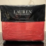 New Lauren Ralph King Flannel Sheet Set Red 4 Piece 100% Cotton. Fixed Price $99.99.