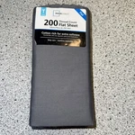 Mainstays Twin Flat Sheet 200 Thread Count Gray Cotton Rich Blend Soft. Fixed Price $9.95.