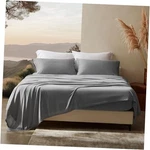 Set - 4 Piece Bedding Jersey Knit Cooling Soft King Grey. Fixed Price $63.38.