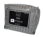 Fairfield Square Brookline Damask Grey Cal King Sheet Set 4P 2 Pillowcases Only. Fixed Price $99.99.