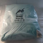 Bed King Set 6-PIECE, Aqua Hotel Luxury 1800 Brushed Micro.... Fixed Price $13.99.