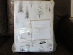 Pottery Barn Teen Winter Wonderland Organic Flannel Sheet Set - Queen Gray New. Fixed Price $159.99.
