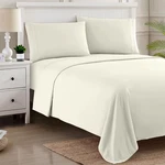 Sweet Home 4 Piece Sheet Set, Ultra Soft 1800 Series Collection - Queen, Ivory. Fixed Price $25.99.