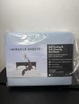 Miracle Made Self Cooling And Cleaning Sheet Set Full Sky Blue. Fixed Price $124.99.