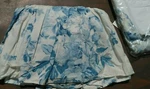 Ralph Lauren Elsa Full Size Bed Skirt-blue & White-cotton SATEEN-1990'S. Fixed Price $139.99.