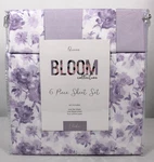 Bloom Collection 6 Pc Queen Sheet Set Purple Floral. Fixed Price $39.99.