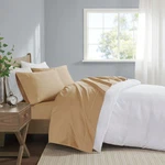 Madison Park 600 Thread Count Pima Cotton Deep Pocket Sheet Set King Gold. Fixed Price $139.99.