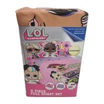 Lol Surprise! 4PC Full Set Bedding Flat, Fitted Sheet, 2 Pillow Cases New. Fixed Price $23.85.