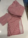 Mary Jane's Farm Home Gingham Twin Sheet Set Red White Vtg 3 Pc. Fixed Price $45.00.