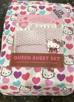 Hello Kitty And Friends Valentines Day Queen 4PC Sheet Set Pink & Red Hearts. Fixed Price $31.49.