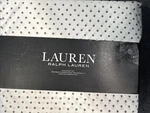 Ralph Lauren 4 Pc King Cotton Sateen White Brown Polk Dot Sheet Set Bedroom. Fixed Price $89.99.