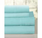 Pointehaven Lullaby Bedding 200 Thread Count Combed Cotton Sheet Set Queen Aqua. Fixed Price $56.46.