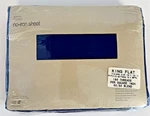 Vintage King Flat Sheet- Westpoint Steven Navy Blue Irregular No Iron 108X102. Fixed Price $19.80.