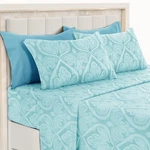 Deep Pocket 6 Piece Bed Set 1800 Series Microfiber Comfort Paisley. Fixed Price $24.99.