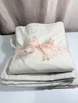 2 Frette Beige Luxury Italy King Sheets Flat 100% Cotton Pre Owned No Stains. Fixed Price $135.00.