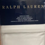 Ralph Lauren 464 Tc Flat Sheet 100% Cotton Percale - Tuxedo White Queen Nwt. Fixed Price $79.95.