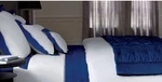 Yves Delorme White Walton Saphir Cotton Sateen Flat Sheet Queen. Fixed Price $199.00.