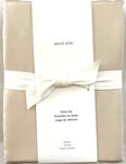 West Elm Silky Tencel Sheet Set Queen Sand Color Nwt. Fixed Price $99.99.