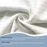 Asmrcap Grounding Sheets King 95% Organic Cotton+ Pure Silver Fiber White. Fixed Price $45.00.