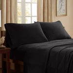 New Peak Performance 3M Scotchgard Micro Fleece Bed Sheet Set Black Full Size. Fixed Price $33.75.
