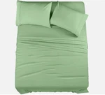 4 Piece Utopia Bedding Full Sheets Set Sage Flat Fitted Pillowcases. Fixed Price $16.09.