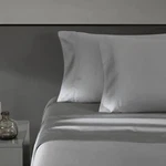 Vera Wang Solid 800 Thread Count 4PIECE Gray Cotton Blend Sateen Queen Sheet Set. Fixed Price $72.80.