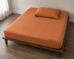 Parachute Brand 100% Linen Fitted Queen Sheet Pillow Sham Tobacco Color. Fixed Price $58.98.