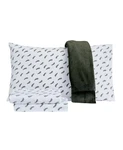 Sanders Holiday Microfiber 5 Pc Full Sheet Set With Throw, White. Fixed Price $29.99.