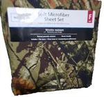 Mainstays Soft Microfiber Sheet Set Full 4 Pieces Green Camo- New. Fixed Price $26.00.
