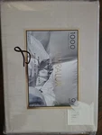 Ultralux Woven Stripe Silver Gray Size Queen 4 Piece Sheet Set 1000 Thread New. Fixed Price $69.00.