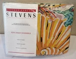 New Stevens Sunflower King Set W/flat & Fitted 2 Pillowcases. Fixed Price $54.99.