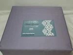 New Nmk Textile Mills Hotel Geneve Light Plum Queen Sheet Set 400 Thread Count. Fixed Price $73.00.