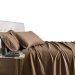 Royal Tradition Viscose From Bamboo Bed Sheets Olympic Queen Solid Taupe Super. Fixed Price $121.03.