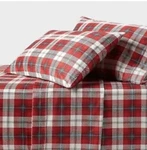 Threshold King 400 Thread Count Christmas Holiday Sheet Set Green/red Plaid New!. Fixed Price $39.99.