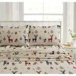Tribeca Living Heavyweight Flannel 200-GSM Solid Or Printed Deep Pocket Sheet. Fixed Price $74.92.