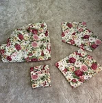 Ralph Lauren Full Flat & Fitted Sheet Constance Post Road Floral Roses 2 Pill. Fixed Price $125.00.
