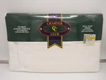Charter Club No Iron Luxury Percale Full Flat Sheet White 200 Thread Vtg 1991. Fixed Price $19.99.