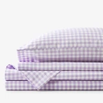 Company Kids Gingham Classic Cool Organic Cotton Percale Bed Sheet Set. Fixed Price $69.50.