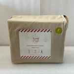 New North Pole Full Flannel Sheet Set Holiday Beige Solid 100% Cotton Jc Penney. Fixed Price $69.99.
