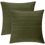 Soft Cotton Euro Pillow Shams, 2-PACK, Capulet Olive. Fixed Price $57.74.
